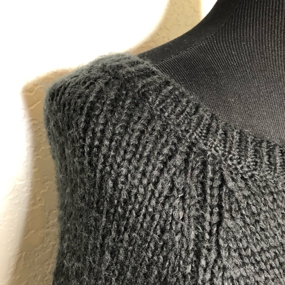 Wooden Ships black front pocket mohair wool blend tunic sweater size M/L - Picture 7 of 13